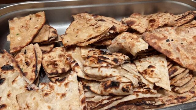 Atta paratha served in a restaurant in Kolkata