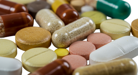 Pharmaceutical Pills Capsules with Medicine for Health Transparent Background