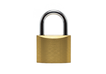 Padlock Isolated Security Protection Lock Metal Safety Transparent