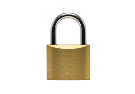 Padlock Isolated Security Protection Lock Metal Safety Transparent
