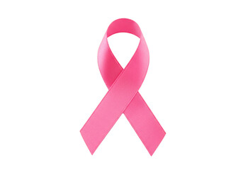 Pink Ribbon Breast Cancer Awareness Symbol Support Fight Sign
