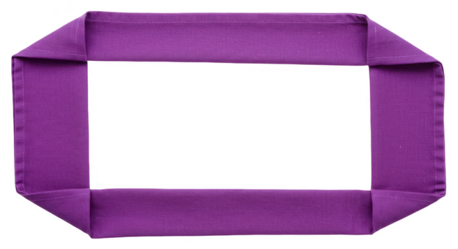 Purple Geometric Frame Border Transparent Background Graphic Design