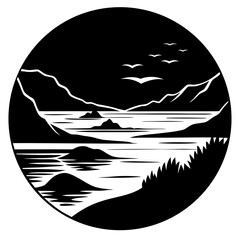 Picturesque Dawn Serene Harmony of Rural Life Vector Illustrations