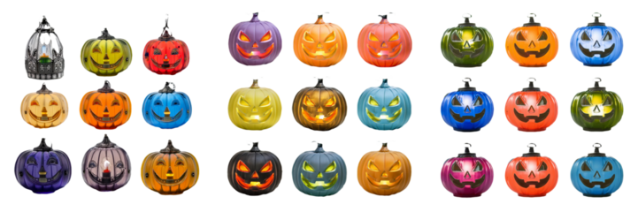 Colorful Jack-O-Lantern Collection