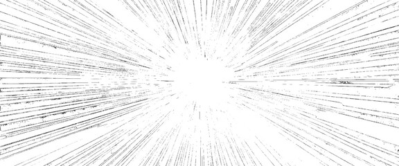 Vector style comic speed line effect