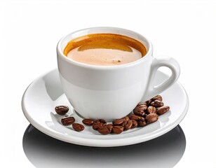 Espresso in white cup