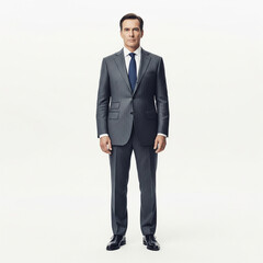 Professional Man in Gray Suit, Corporate Portrait Photography