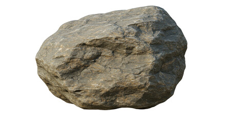 Isolated Gray Rock Stone Boulder Transparent Background Geology