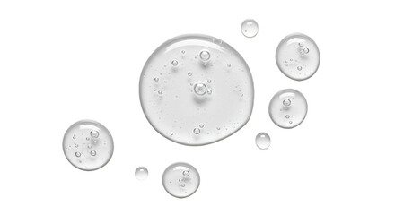 Transparent Gel Liquid Drops Serum Bubbles Abstract Background