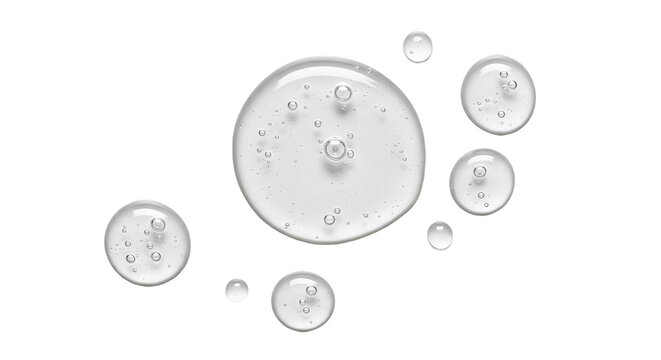 Transparent Gel Liquid Drops Serum Bubbles Abstract Background