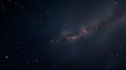 Galaxy Night Sky With Distant Stars And Dark Cosmic Background