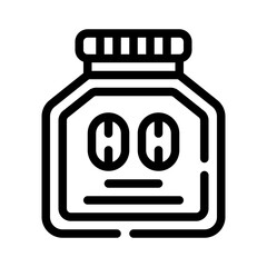 instant coffee line icon