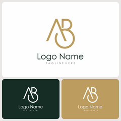 BA initials logo vector. logo templates