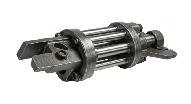 Isolated Metal Machine Tool Industrial Equipment with Transparent Background - Powered by Adobe