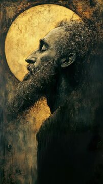 Majestic Bear Under Full Moon - Cinematic