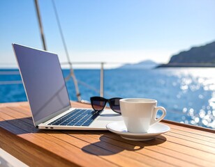 요트 위 디지털 노마드의 여유 Digital Nomad Lifestyle on a Yacht