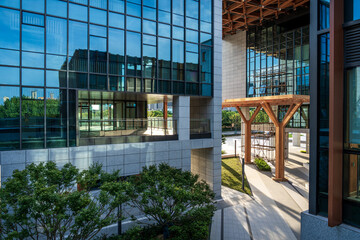 Contemporary Architectural Marvel Showcasing Harmonious Balance of Glass and Nature