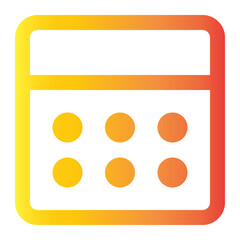 calender gradient icon