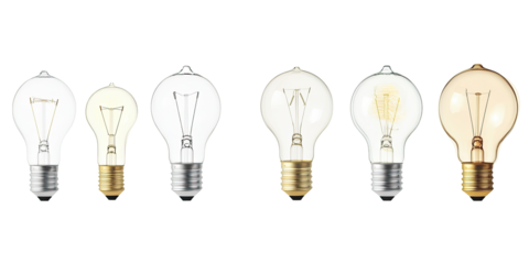 Assorted incandescent light bulbs