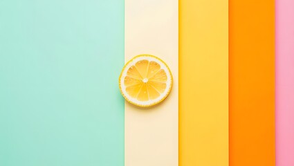 Lemon fruit citrus yellow background colorful fresh slice healthy food vibrant vitamin c summer diet
