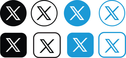 Twitter X Logo Icon – High Resolution Transparent PNG & Vector Download