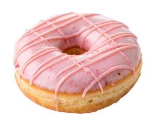 pink donut with sprinkles