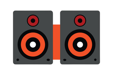 a pair of stereo tweeters on white background