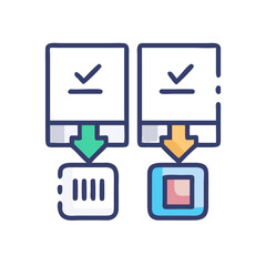 Data transformation and processing graphic illustration with input and output