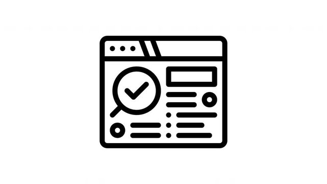 software testing minimalist stroke animation
