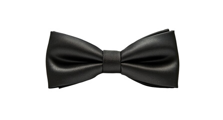Black bow tie, smooth texture, formal