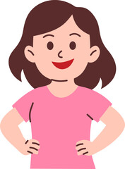 Happy Woman Confident Pose