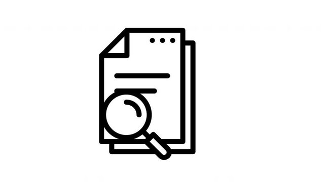 document minimalist stroke animation