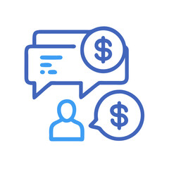 Financial Consultation illustration depicting monetary advice and investment insights