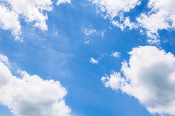 夏の空　青空と雲120