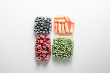 Frozen Mixed Vegetables and Berries – Peas, Carrots, Blueberries, Raspberries, Celery