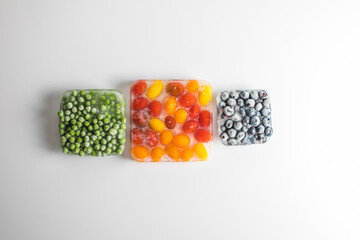 Frozen Mixed Vegetables and Berries – Peas, Carrots, Blueberries, Raspberries, Celery, Tomatoes