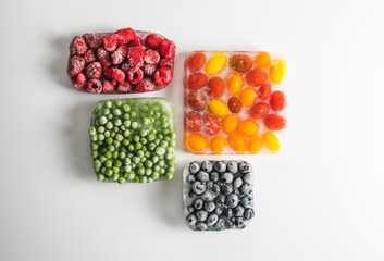 Frozen Mixed Vegetables and Berries – Peas, Carrots, Blueberries, Raspberries, Celery, Tomatoes