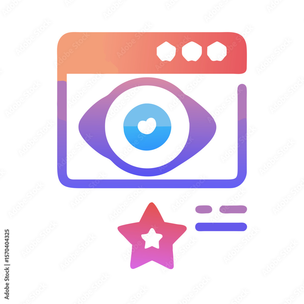 Poster website monitoring with favorite functionality, star rating interface concept