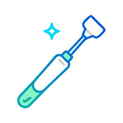 Modern cosmetic applicator vector on a solid White Background