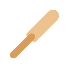 Simple flat style ice cream bar on a stick