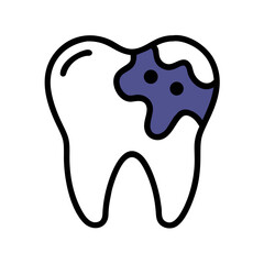 Abstract alien face graphic on White Background illustration