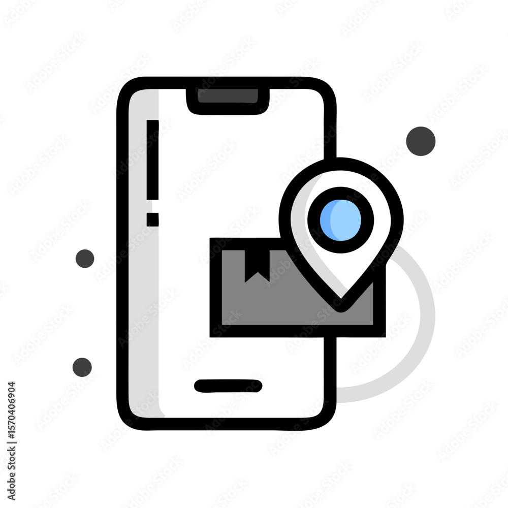 Poster flat design smart device with modern web elements