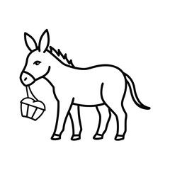 donkey cartoon illustration