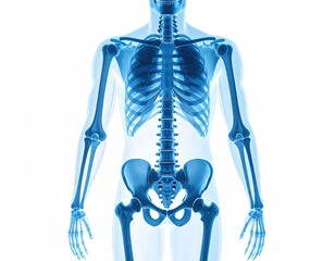 Human skeleton graphic illustration