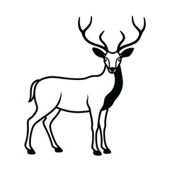deer silhouette vector