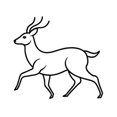 deer silhouette vector