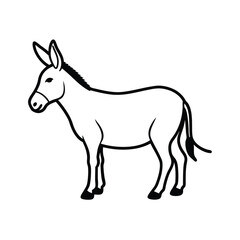 donkey vector illustration