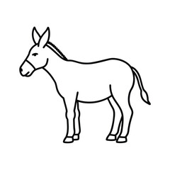 black horse vector illustration