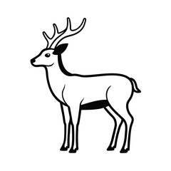 silhouette of a deer