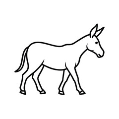 Fototapeta premium walking-donkey
